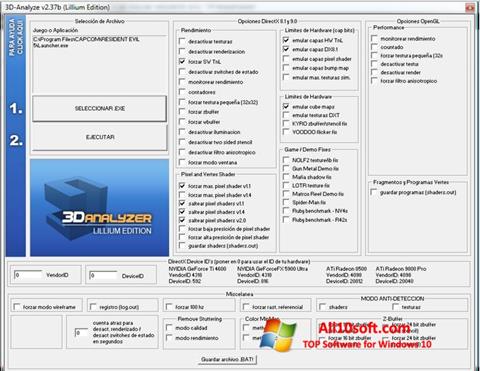 স্ক্রিনশট 3D-Analyze Windows 10