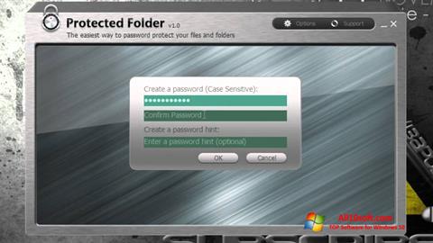 স্ক্রিনশট Protected Folder Windows 10