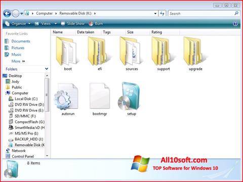 স্ক্রিনশট Windows 7 USB DVD Download Tool Windows 10