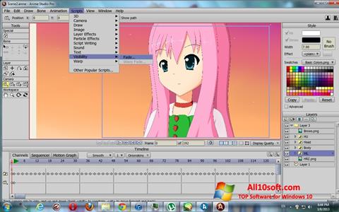 স্ক্রিনশট Anime Studio Windows 10