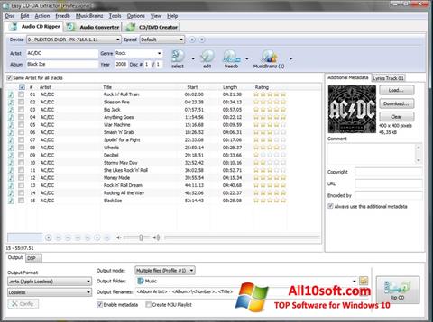 স্ক্রিনশট Easy CD-DA Extractor Windows 10