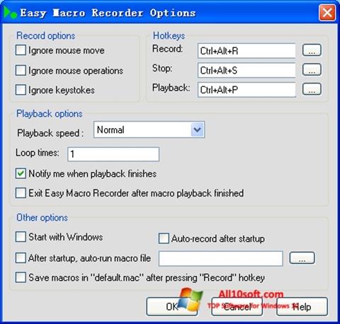 স্ক্রিনশট Easy Macro Recorder Windows 10