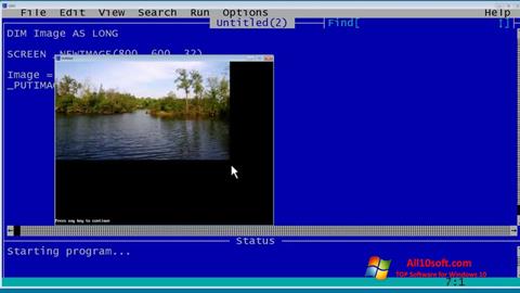 স্ক্রিনশট QBasic Windows 10