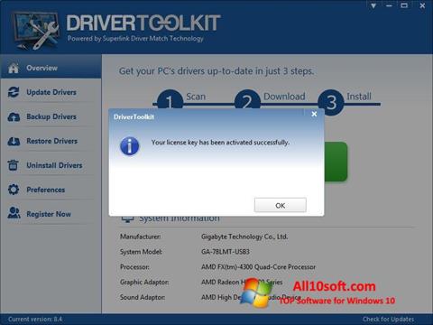স্ক্রিনশট Driver Toolkit Windows 10