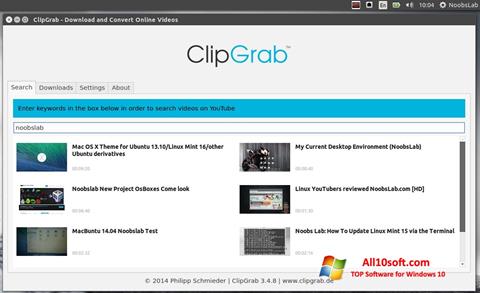 স্ক্রিনশট ClipGrab Windows 10
