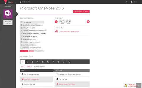 স্ক্রিনশট Microsoft OneNote Windows 10