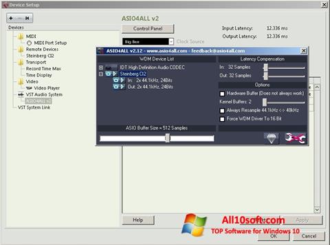 স্ক্রিনশট ASIO4ALL Windows 10