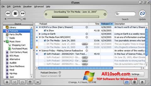 স্ক্রিনশট iTunes Windows 10