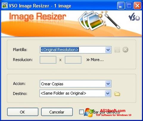 স্ক্রিনশট VSO Image Resizer Windows 10