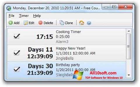 স্ক্রিনশট Free Countdown Timer Windows 10