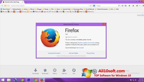 স্ক্রিনশট Mozilla Firefox Offline Installer Windows 10