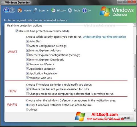 স্ক্রিনশট Windows Defender Windows 10