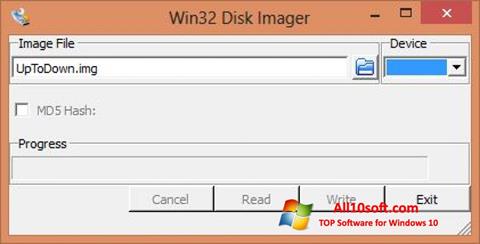 স্ক্রিনশট Win32 Disk Imager Windows 10
