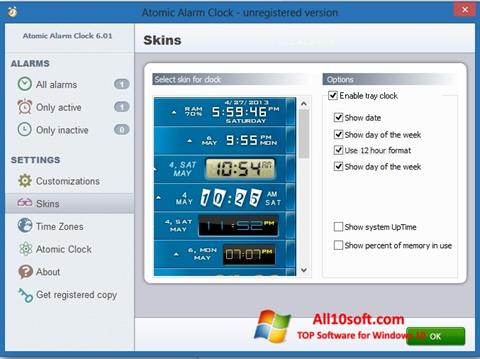 স্ক্রিনশট Atomic Alarm Clock Windows 10
