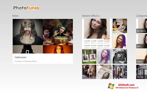 স্ক্রিনশট PhotoFunia Windows 10