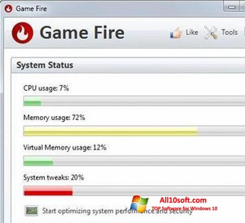 স্ক্রিনশট Game Fire Windows 10