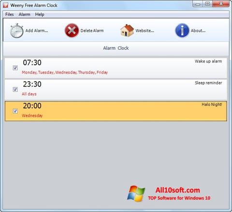 স্ক্রিনশট Free Alarm Clock Windows 10
