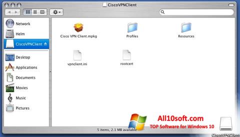 স্ক্রিনশট Cisco VPN Client Windows 10