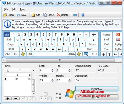 স্ক্রিনশট Virtual Keyboard Windows 10