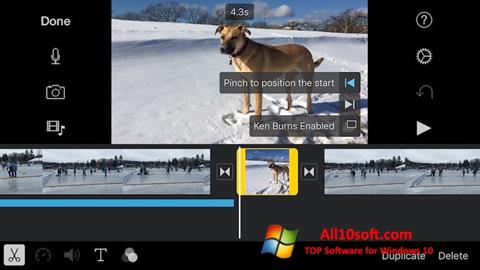 স্ক্রিনশট iMovie Windows 10