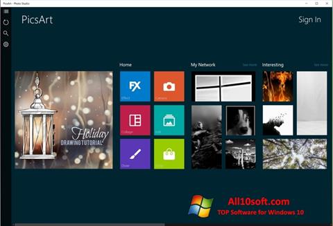 স্ক্রিনশট PicsArt Windows 10