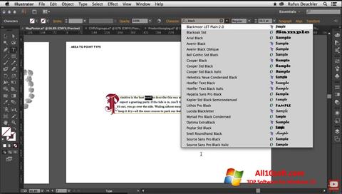 স্ক্রিনশট Adobe Illustrator Windows 10