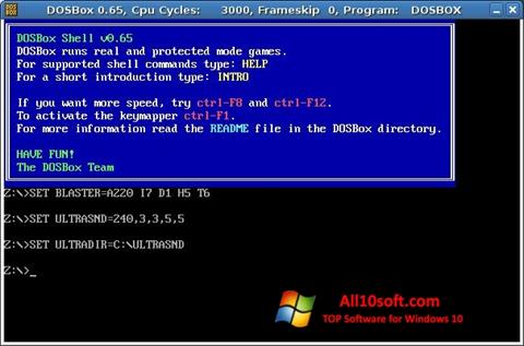 স্ক্রিনশট DOSBox Windows 10