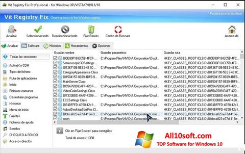স্ক্রিনশট Vit Registry Fix Windows 10