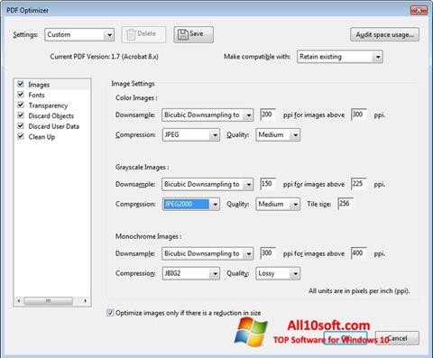 স্ক্রিনশট Adobe Acrobat Pro DC Windows 10