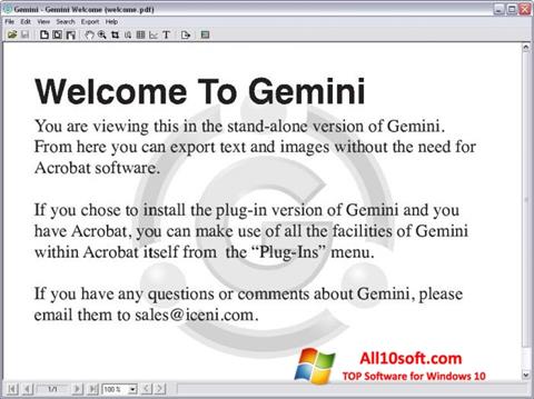 স্ক্রিনশট Gemini Windows 10