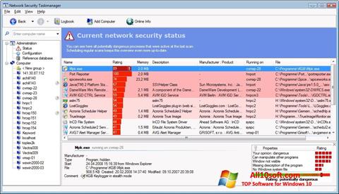 স্ক্রিনশট Security Task Manager Windows 10