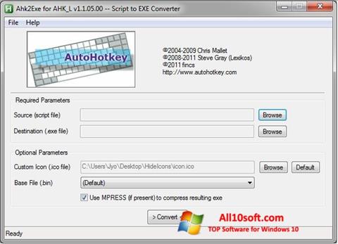 স্ক্রিনশট AutoHotkey Windows 10