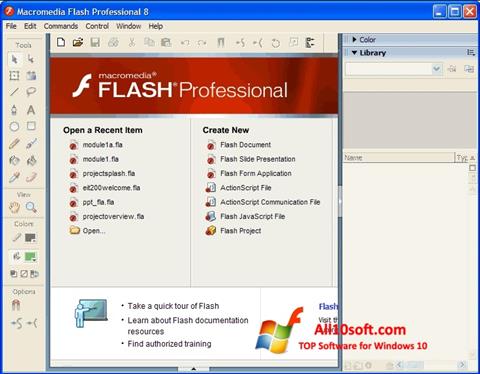 স্ক্রিনশট Macromedia Flash Player Windows 10
