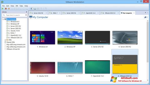 স্ক্রিনশট VMware Workstation Windows 10