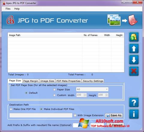 স্ক্রিনশট JPG to PDF Converter Windows 10