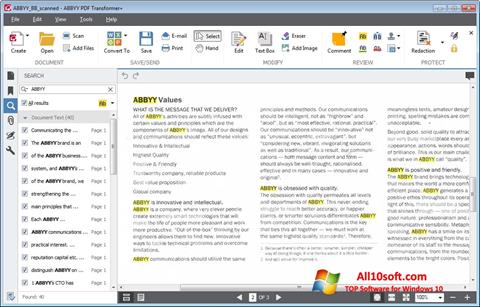 স্ক্রিনশট ABBYY PDF Transformer Windows 10
