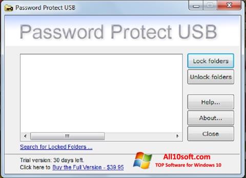 স্ক্রিনশট Password Protect USB Windows 10