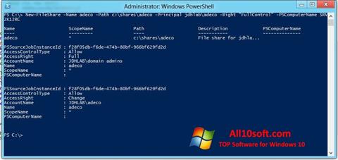 স্ক্রিনশট Windows PowerShell Windows 10